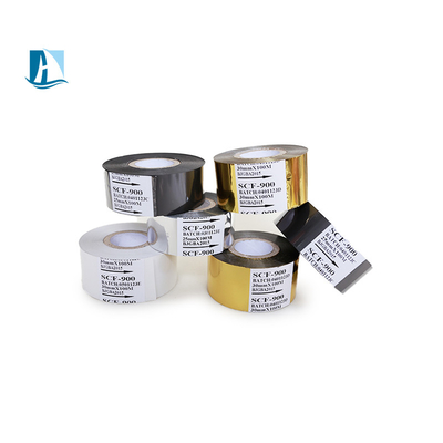 SCF900 LC1 FC3 Feuille de codage de date 25 mm*100 m Couleurs Ruban à imprimer à chaud pour produits génériques