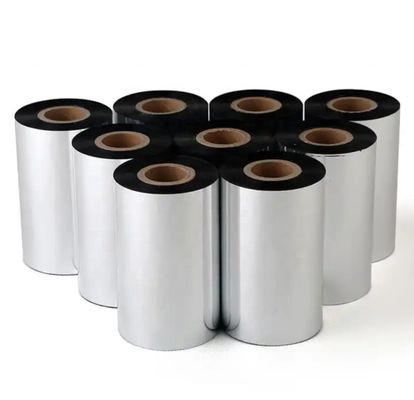 12 mm largeur de la cire de transfert thermique de carbone noir ruban d'imprimante adapté à l'imprimante