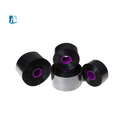 Ruloir de ruban en résine noire et blanche pour étiquettes d'imprimante à ruban de carbone de 12 mm de largeur