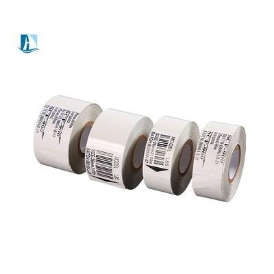 Ruloir de ruban en résine noire et blanche pour étiquettes d'imprimante à ruban de carbone de 12 mm de largeur