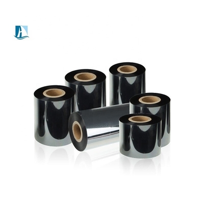 Film de polyester noir avec effet d'impression complet avec ruban de transfert thermique 30*300
