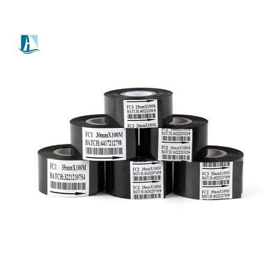 30 mm Largeur 100M Ruban de date d'estampage à chaud pour imprimante couleur Vitesse de codage 30-600 / minute
