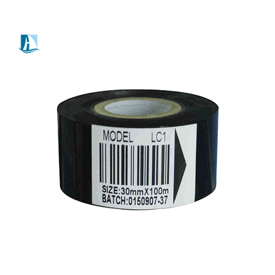 35*100m Rouleau de ruban noir à datation à chaud pour la machine de codage Température 100C-160C