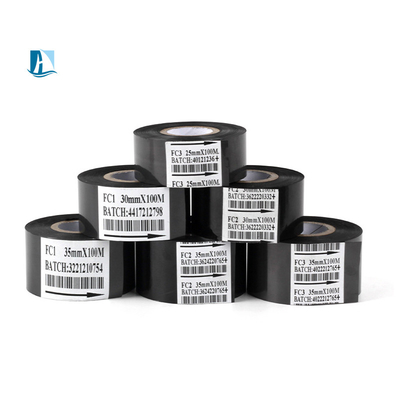 30*100m Ruban à timbre chaud en noir Durable et étiquetage pour diverses applications