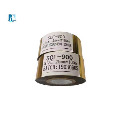 30 mm de largeur 100 m de longueur ruban à timbre chaud pour imprimante de code semi-automatique