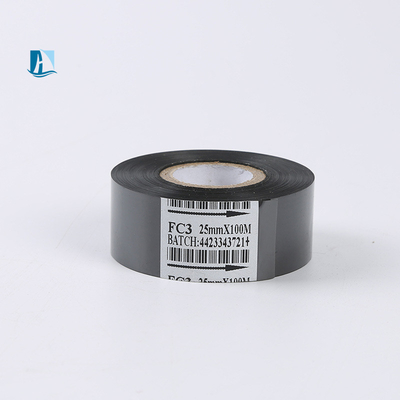 25 mm de largeur en feuille de codage à chaud pour imprimante d'étiquettes Température 100C-160C Équipement applicable