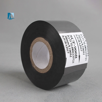 Largeur de 30 mm Ruban à timbre chaud en or en argent pour la date et le numéro de lot Impression 100M Longueur