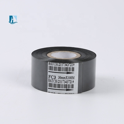 Largeur de 30 mm Ruban à timbre chaud en or en argent pour la date et le numéro de lot Impression 100M Longueur