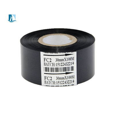 30mm*100m Ruban de timbre à chaud noir pour le codage de la date Foil blanc bleu jaune rouge argenté couleur or