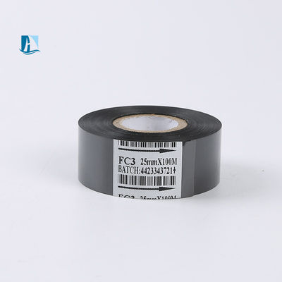 Un ruban SCF900 de qualité 25*100m en noir, parfait pour l'impression d'étiquettes volumineuses