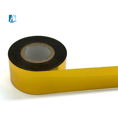 L'étiquette de feuille à chaud en PET doré pour LC1 Noir 40mm*100m h200fr machine d'estampage à chaud
