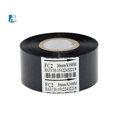 40mm*100m Vert SCF900 Ruban à couleur en feuille d'estampage à chaud pour imprimante de date Ruban à code-barres
