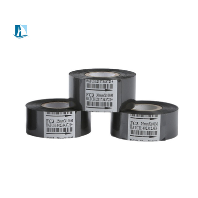 Taille personnalisable 25mm*100m Feuille de timbre à chaud Fc3 pour ruban vert de transfert thermique