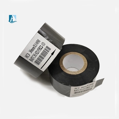 Demande personnalisée Ruban d'imprimante pour l'impression par lots de date 30*100m Black Hot Stamp