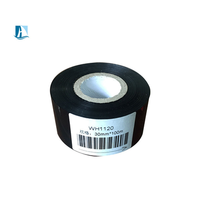 25 mm*100 m feuille d'estampage à chaud pour l'impression d'étiquettes Corne taille 1 pouce Ruban de transfert thermique