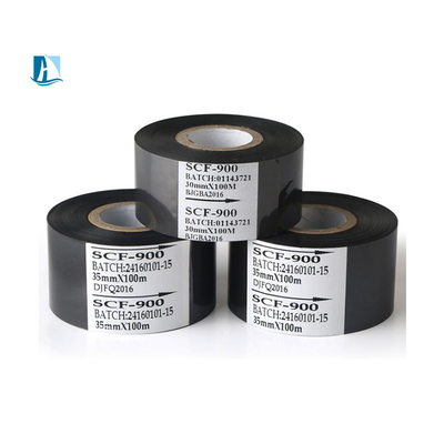 35 mm*100 m Foil d'estampage à chaud noir Scf900 Ruban d'imprimante à transfert thermique pour 96121000