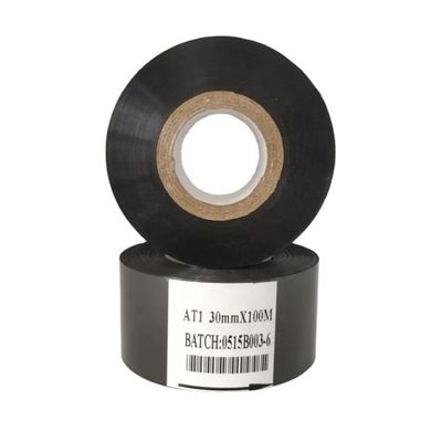 30 mm * 100 m LC1 Ruban d'encre à transfert thermique noir pour imprimante Date du lot Matériau plastique