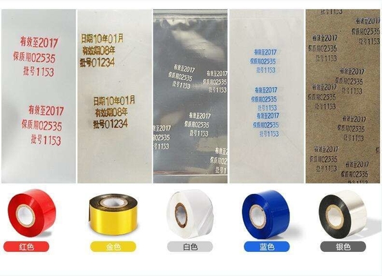 Un rouleau de ruban à timbre chaud en or arc-en-ciel de qualité pour l'impression d'étiquettes