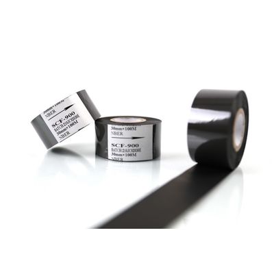 Scf 900 30mm*100m Tape d'impression en sac en plastique avec date d'estampage noire