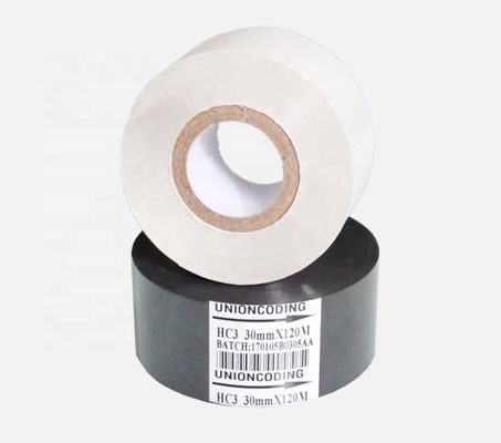 30*100m Ruban à timbre chaud en noir pour imprimante de code Équipement applicable Machine à écrire