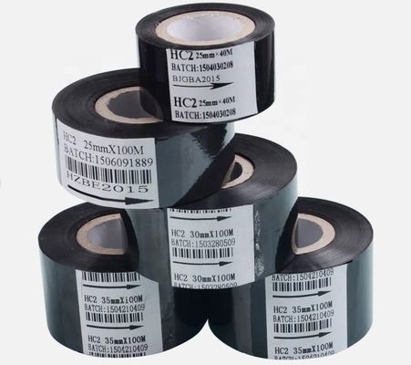 30*100m Ruban à timbre chaud en noir pour imprimante de code Équipement applicable Machine à écrire