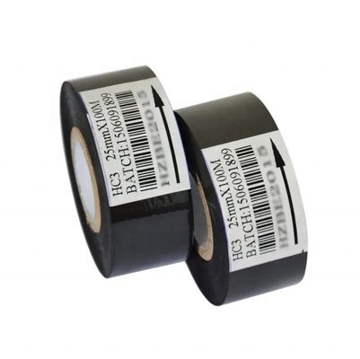 30*100m Ruban à timbre chaud en noir pour imprimante de code Équipement applicable Machine à écrire