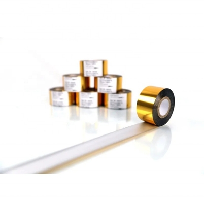 Le noyau en PET Taille 1 pouce SCF900 Gold Hot Foil Stamping Rolls Marken Ruban de transfert thermique