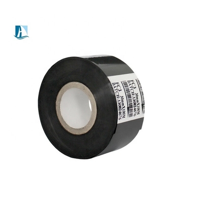 Ruban à estampage à chaud Noir 25 mm Largeur 122 m Longueur Feuille de codage de date pour imprimante de lettres en laiton