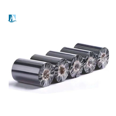110mm*300m Ruban d'encre à transfert thermique en résine de cire noire pour imprimante couleur à codage rapide