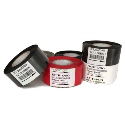 Ruban d'imprimante en résine pour estampage à chaud Température 100C-160C 55*100m/122m Fabriqué