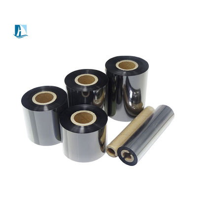 Imprimer Date de production Ruban en résine de cire Ruban en encre de couleur métallique pour ruban de timbre noir
