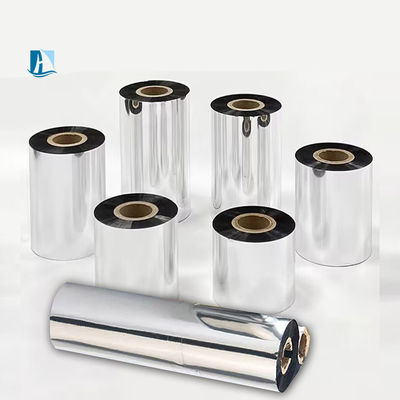 Étiquette de ruban de transfert thermique en couche supérieure pour l'impression du code Qr et la date de péremption Largeur 12 mm