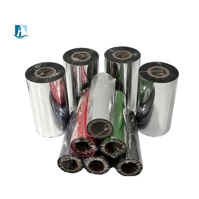 100 mmx300 M Ruban de transfert thermique en résine noire TTR pour l'impression de codes à barres durables