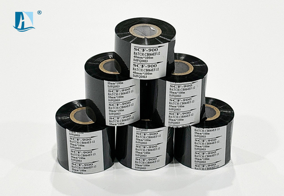 SCF900/LC1/FC3 Ruban d'encre d'estampage à chaud de 25 mm à 100 m or/argent/jaune/noir pour imprimante d'étiquettes