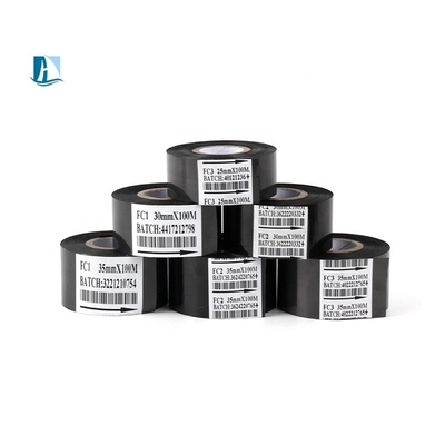 Vitesse 30 mm 100 m ruban en papier chaud en noir pour HP241b HP241 machine de codage Jumbo Roll