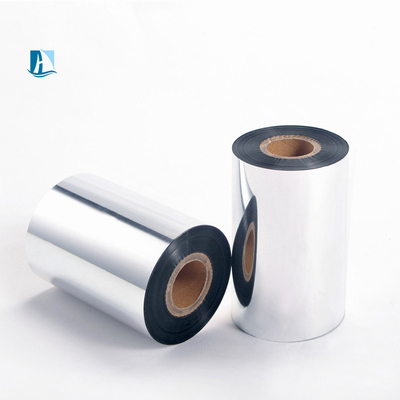 24 mm PET Silver Hot Stamping Ribbon LC1 50 mm*100 m pour la date d'impression et le film d'emballage