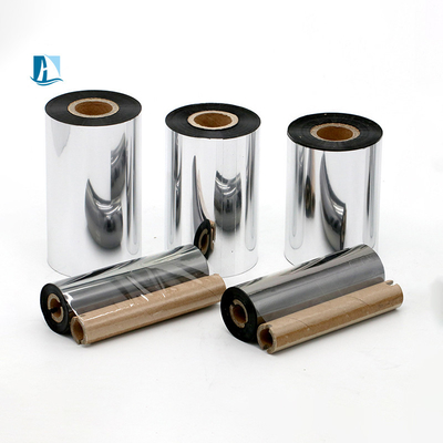 24 mm PET Silver Hot Stamping Ribbon LC1 50 mm*100 m pour la date d'impression et le film d'emballage
