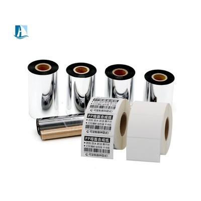 24 mm PET Silver Hot Stamping Ribbon LC1 50 mm*100 m pour la date d'impression et le film d'emballage