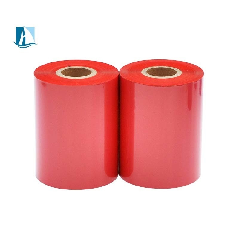 Ruban de transfert thermique de qualité cire/résine bleu de qualité A de largeur 110 mm Ruban d'imprimante bleu