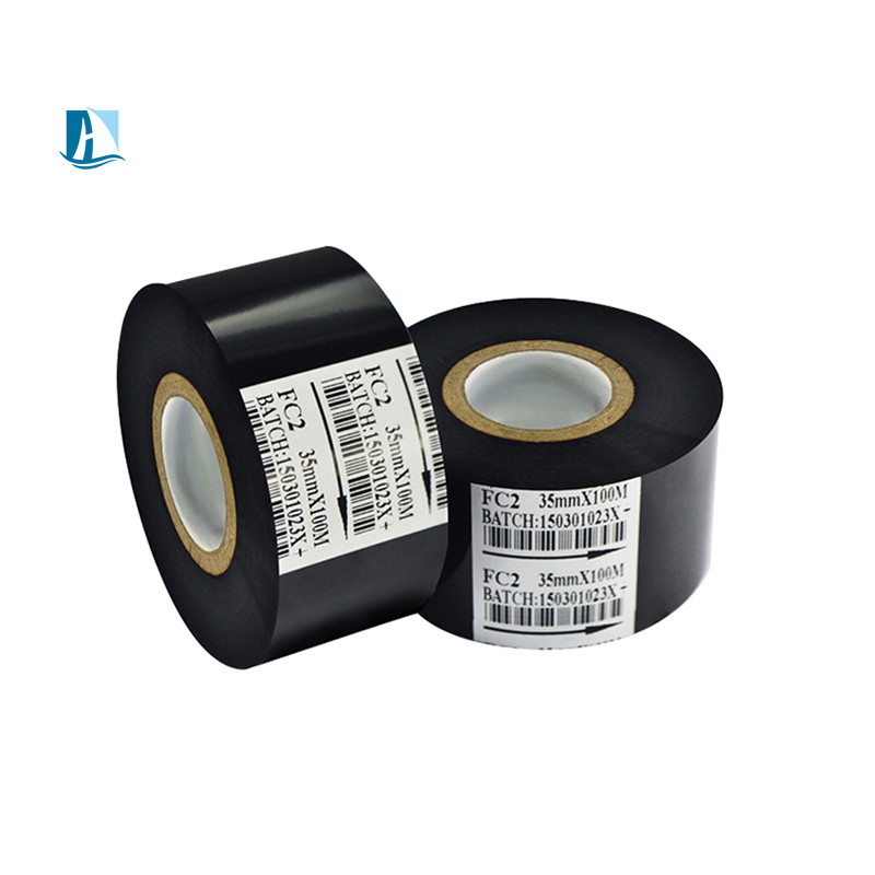 30 mm de largeur 100 m de longueur ruban à timbre chaud pour imprimante de code semi-automatique