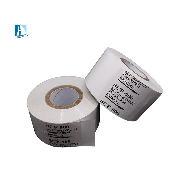 L'étiquette de feuille à chaud en PET doré pour LC1 Noir 40mm*100m h200fr machine d'estampage à chaud