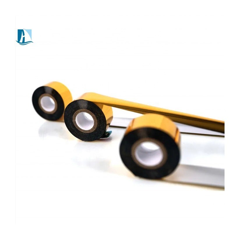 30*100m Noir Couleur Foil d'estampage à chaud en plastique pour imprimante d'étiquettes Facile à et durable