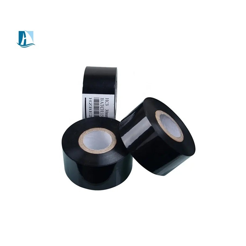 Demande personnalisée Ruban d'imprimante pour l'impression par lots de date 30*100m Black Hot Stamp