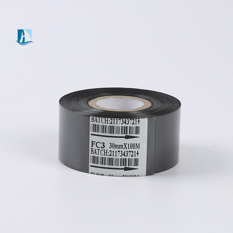 30 mm * 100 m LC1 Ruban d'encre à transfert thermique noir pour imprimante Date du lot Matériau plastique