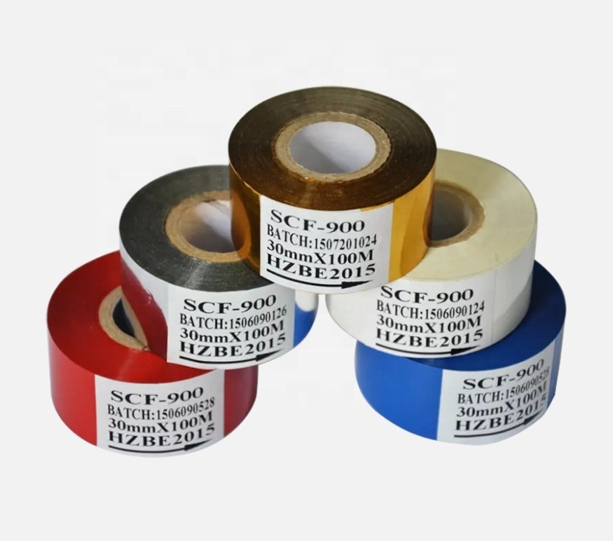 Ttr Tto feuille de ruban pour imprimante à imprimerie à chaud avec une plage de température de 100C-160C