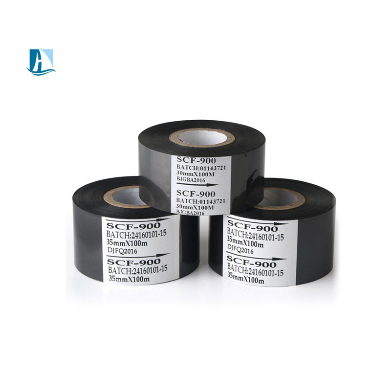 30mm*100m Ruban d'imprimante pour la date d'expiration Impression sur étiquette d'imprimante SCF-900 Stamp à chaud