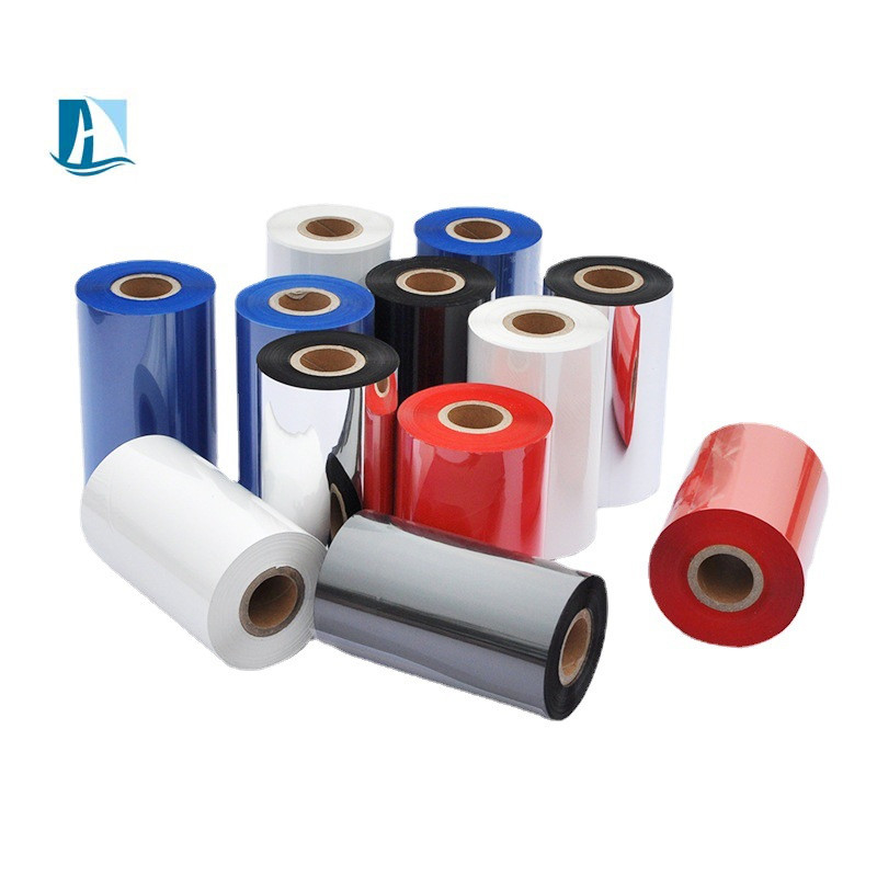 PET 50mm*100m LC1 Ruban de codage en couleur bleue Rubans satinés pour l'impression